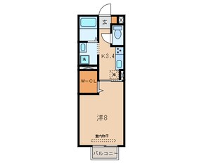 米津駅 徒歩9分 2階の物件間取画像